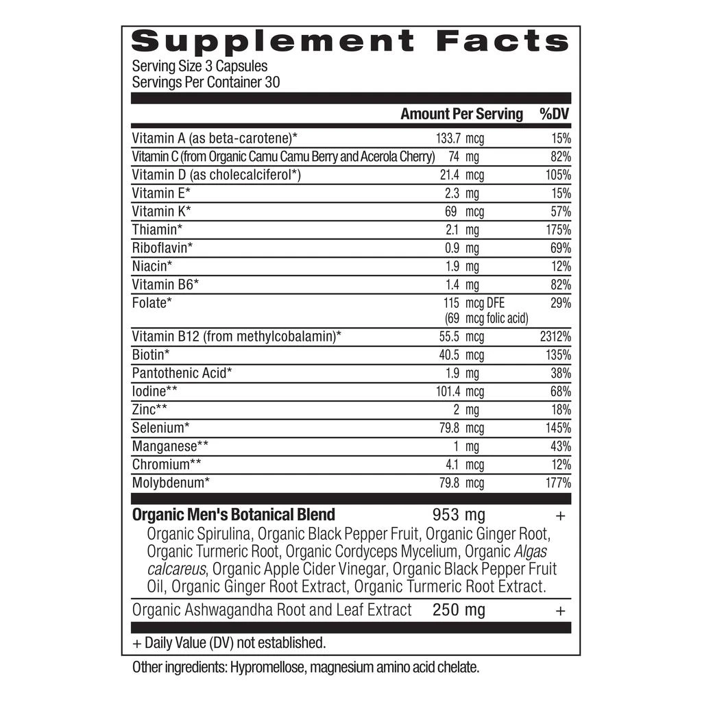 商品Ancient Nutrition|男士复合维生素,价格¥338,第2张图片详细描述