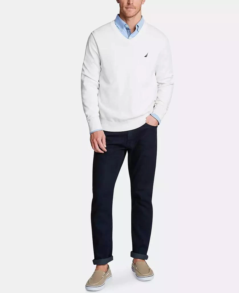 商品Nautica|Men's Navtech Performance Classic-Fit Soft V-Neck Sweater,价格¥350,第3张图片详细描述