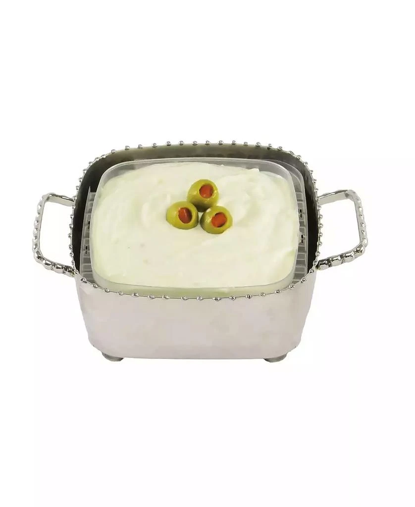 商品Classic Touch|Small Square Beaded Candy, Dip Bowl and Spoon,价格¥156,第1张图片