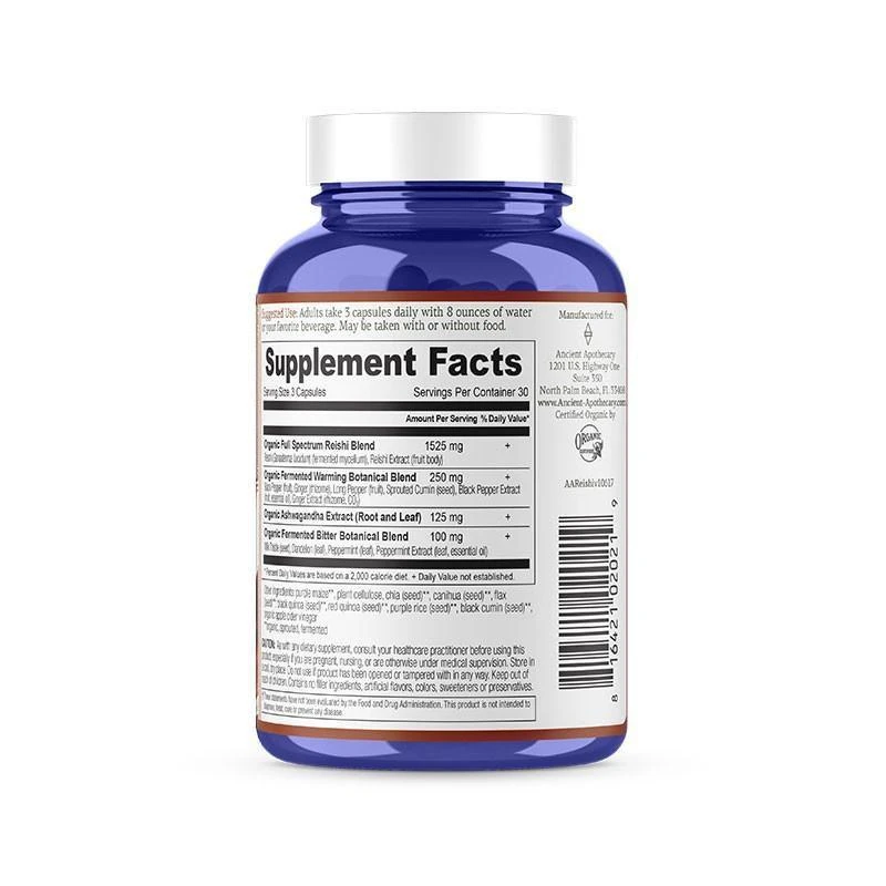 商品Ancient Nutrition|灵芝粉胶囊,价格¥709,第4张图片详细描述