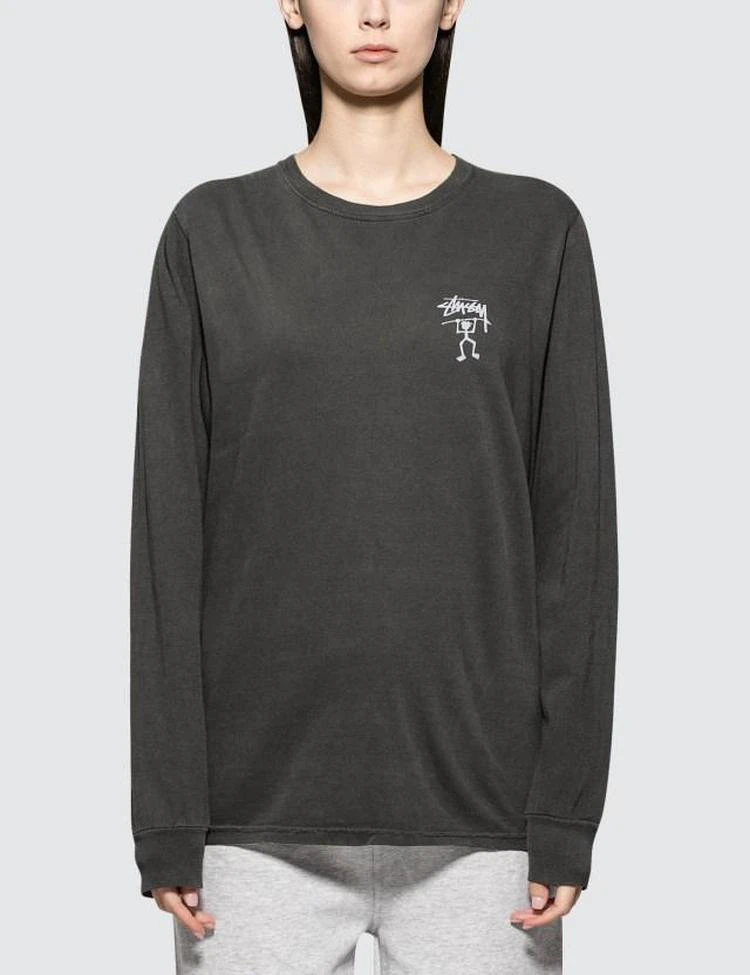 商品STUSSY|Warrior Man Pig. Dyed Long Sleeve T-shirt,价格¥438,第2张图片详细描述