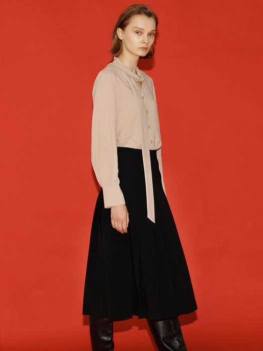 商品FRONTROW|[Drama Signature] Pleated Midi Skirt,价格¥1112,第2张图片详细描述