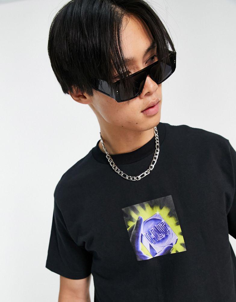 商品HUF|HUF presence t-shirt in black,价格¥328,第6张图片详细描述