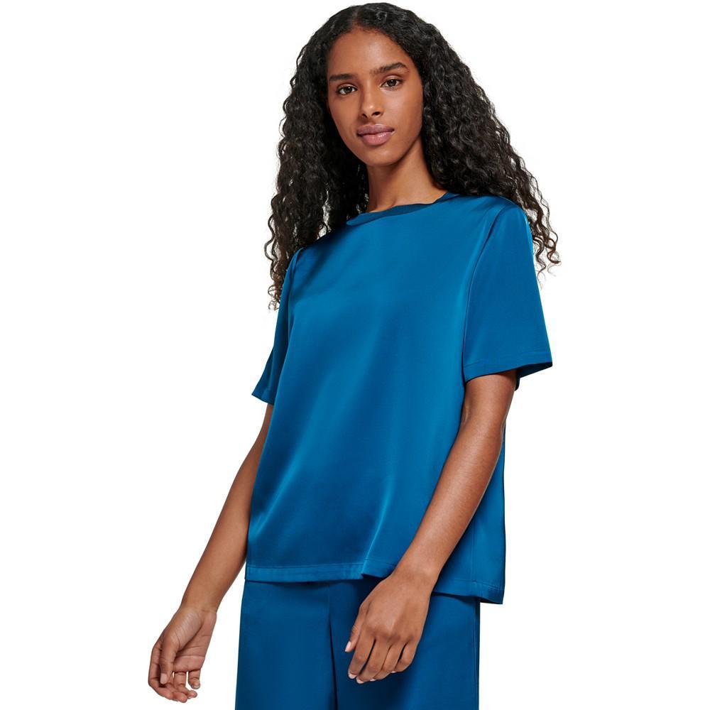 商品Calvin Klein|Women's Satin T-Shirt,价格¥307,第1张图片