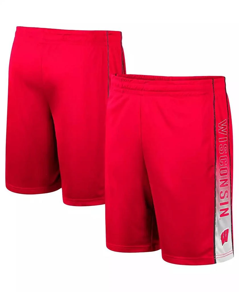 商品Colosseum|Men's Red Wisconsin Badgers Lazarus Shorts,价格¥226,第1张图片