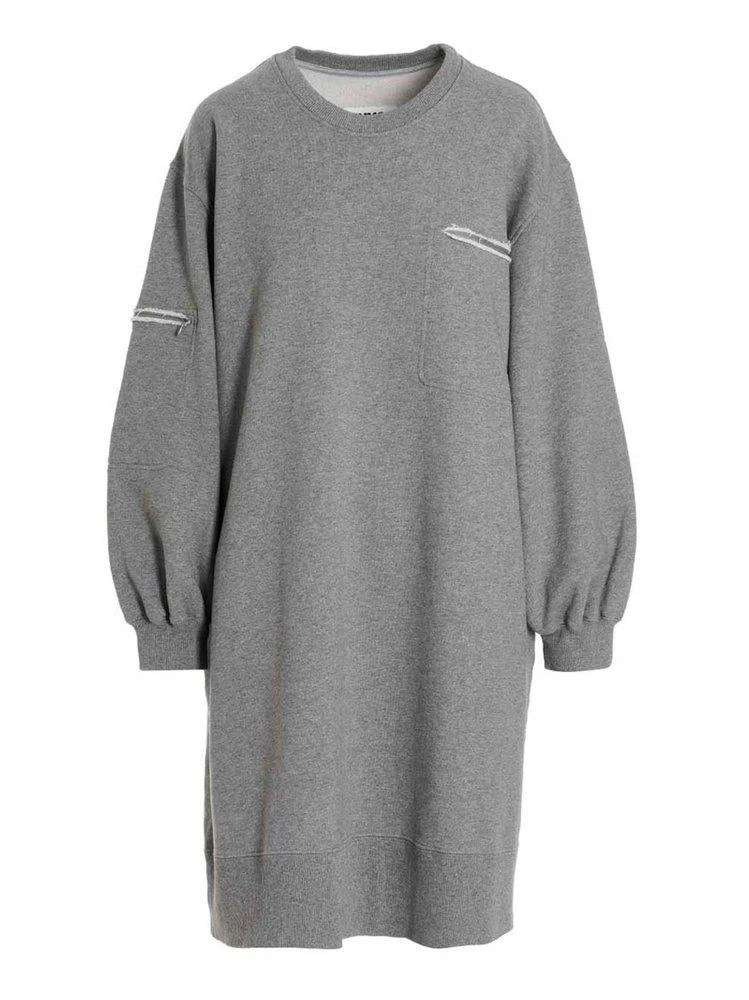 商品MAISON MARGIELA|MM6 Maison Margiela Distressed Oversized Sweatshirt Dress,价格¥2169,第1张图片