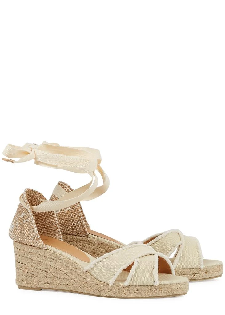 商品CASTAÑER|Bluma 60 ivory canvas wedge espadrilles,价格¥732,第2张图片详细描述