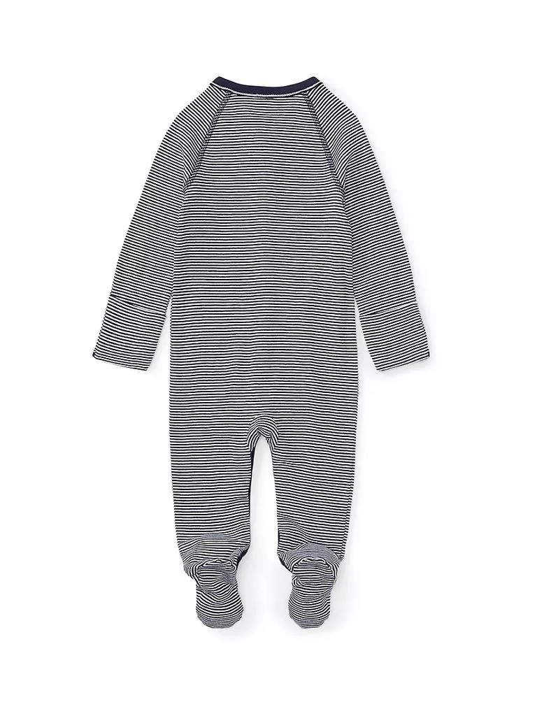 商品Ralph Lauren|Baby Boy's Striped Cotton Jersey Footie,价格¥209,第2张图片详细描述