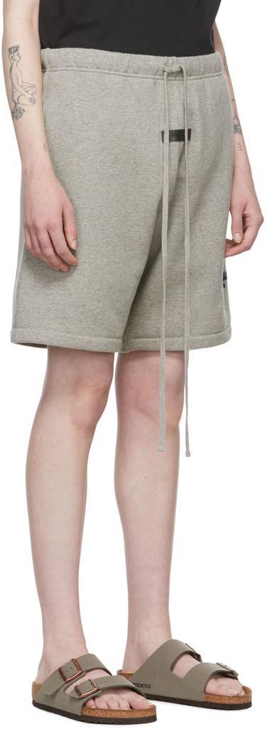 商品Essentials|Gray Cotton Shorts,价格¥525,第4张图片详细描述