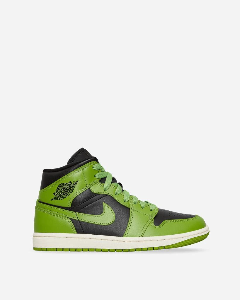 商品Jordan|WMNS Air Jordan 1 Mid Sneakers Black / Altitude Green,价格¥1014,第1张图片