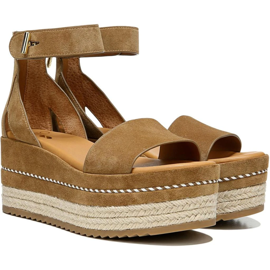商品Franco Sarto|Franco Sarto Womens Messina Leather Ankle Strap Platform Sandals,价格¥397,第2张图片详细描述