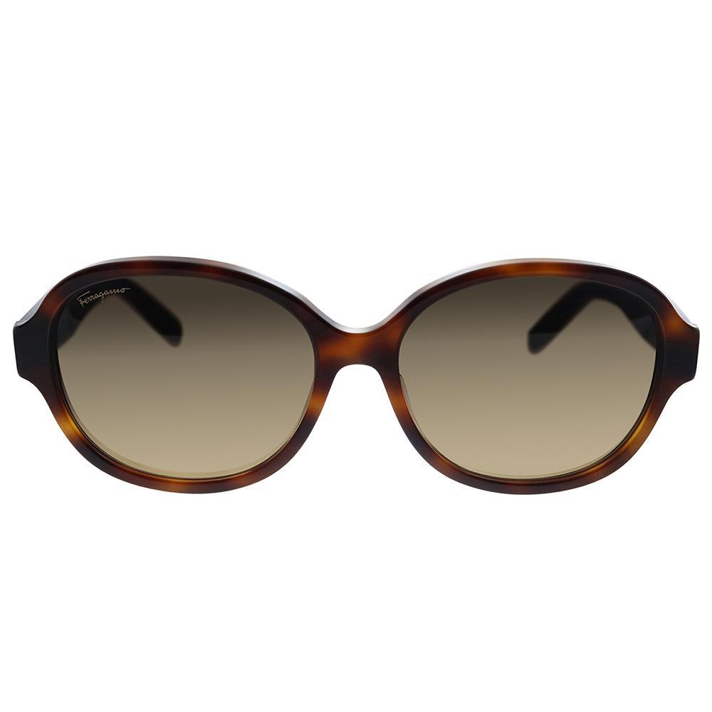 Salvatore Ferragamo  SF 885SA 214 57mm Womens Oval Sunglasses商品第2张图片规格展示