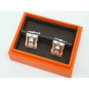 商品[国内直发] Hermes|HERMÈS 男士H袖扣 HE0944,价格¥8089,第1张图片