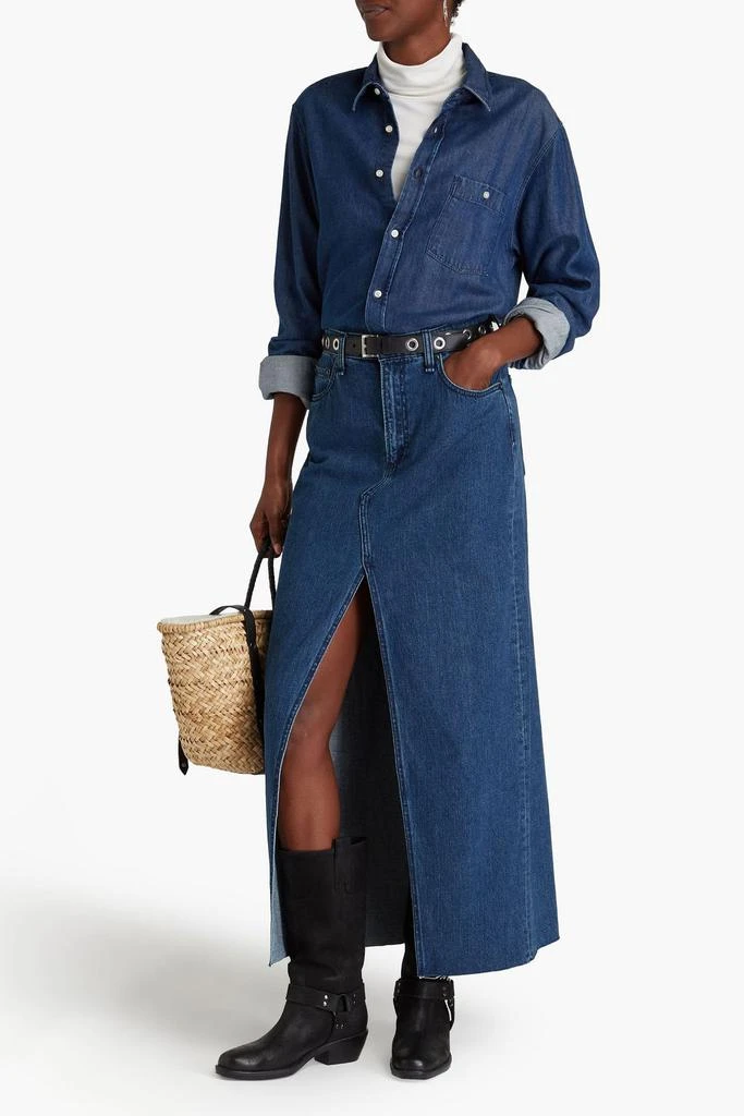 商品Rag & Bone|Avery denim maxi skirt,价格¥1021,第2张图片详细描述