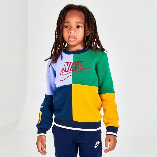 商品NIKE|Little Kids' Nike Amplify Fleece Crewneck Sweatshirt,价格¥149,第3张图片详细描述