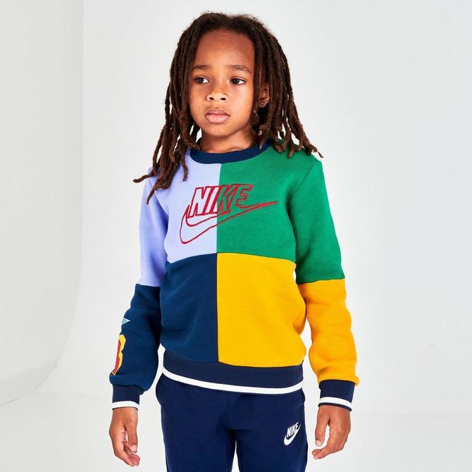 商品NIKE|Little Kids' Nike Amplify Fleece Crewneck Sweatshirt,价格¥264,第5张图片详细描述