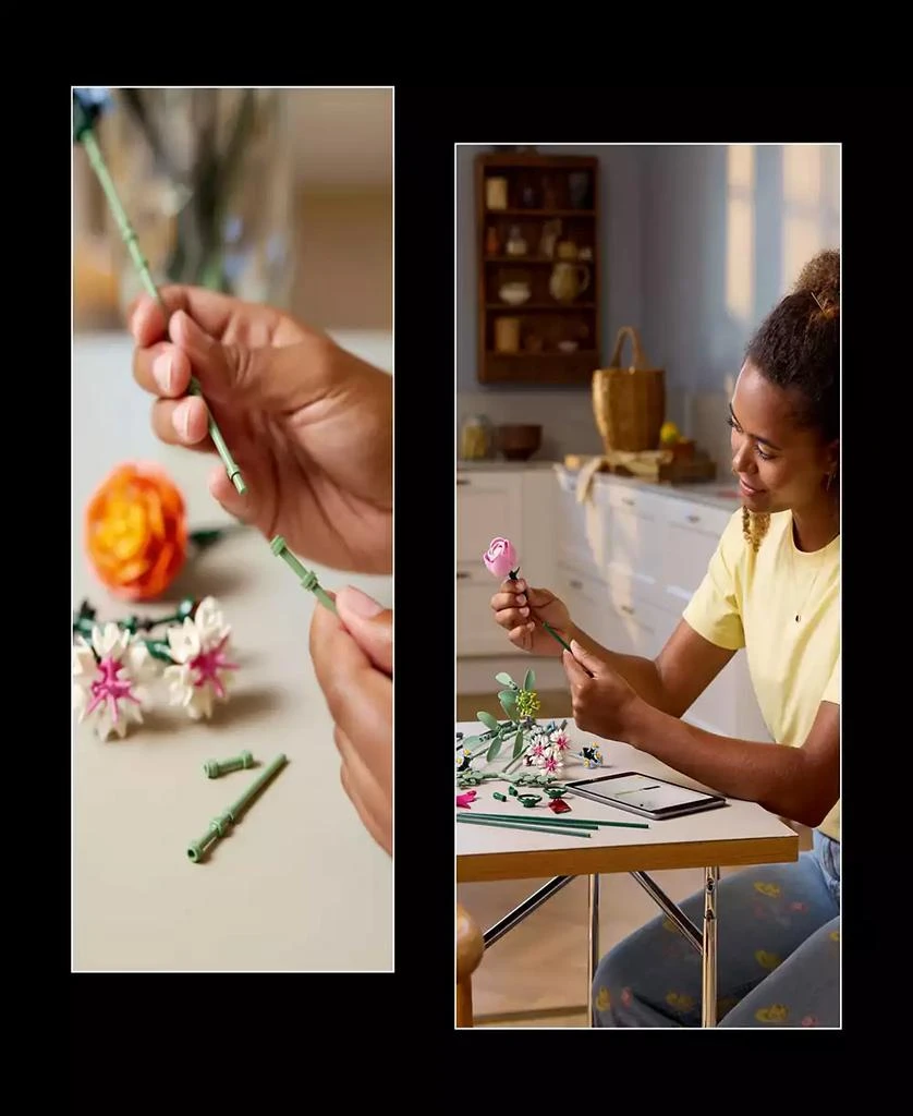 商品LEGO|Botanicals Pretty Flower Bouquet 10342 Building Kit, 749 Pieces,价格¥442,第4张图片详细描述