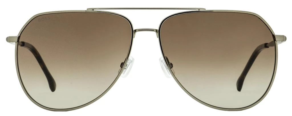 商品Hugo Boss|Hugo Boss Men's Pilot Sunglasses B1447S KJ186 Dark Ruthenium 61mm,价格¥589,第2张图片详细描述