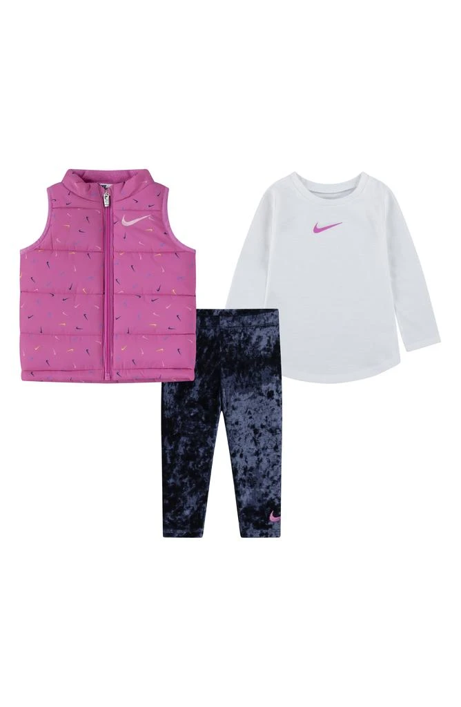 商品NIKE|Swoosh Vest, Long Sleeve T-Shirt & Leggings Set,价格¥210,第1张图片