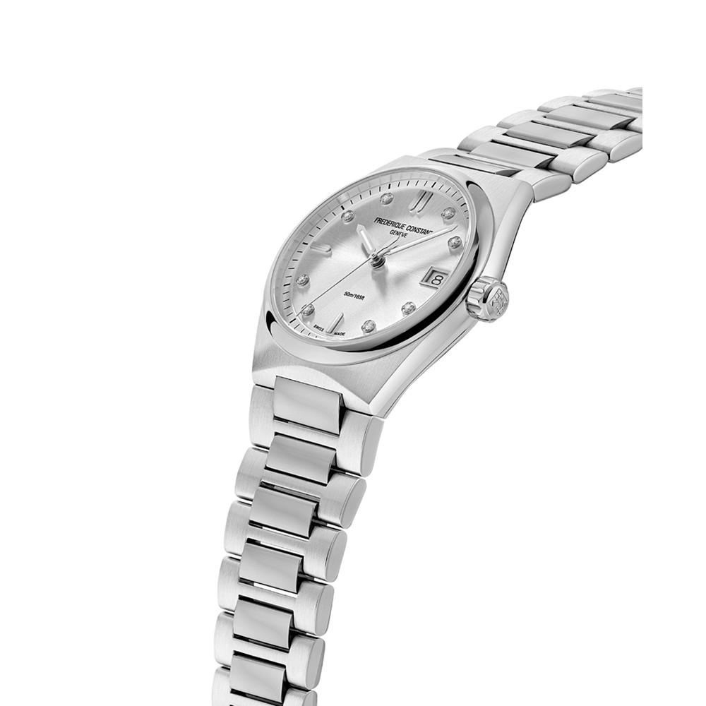 Women's Swiss Highlife Diamond (1/20 ct. t.w.) Stainless Steel Bracelet Watch 31mm商品第2张图片规格展示