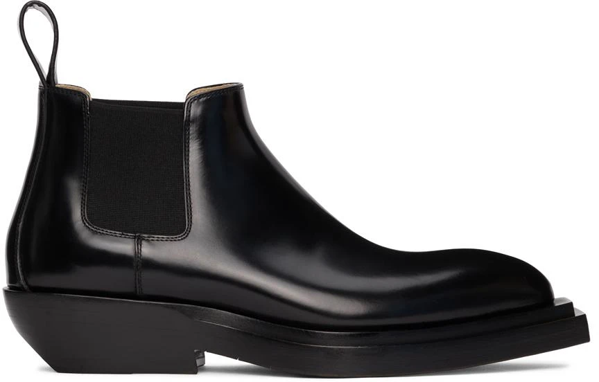 商品Bottega Veneta|Black Chisel Chelsea Boots,价格¥10238,第1张图片