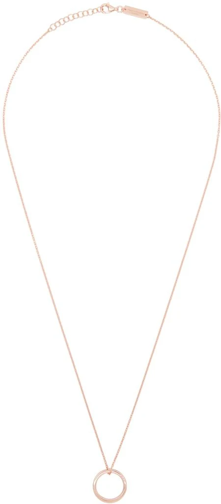 商品MAISON MARGIELA|Rose Gold Engraved Pendant Necklace,价格¥1780,第1张图片