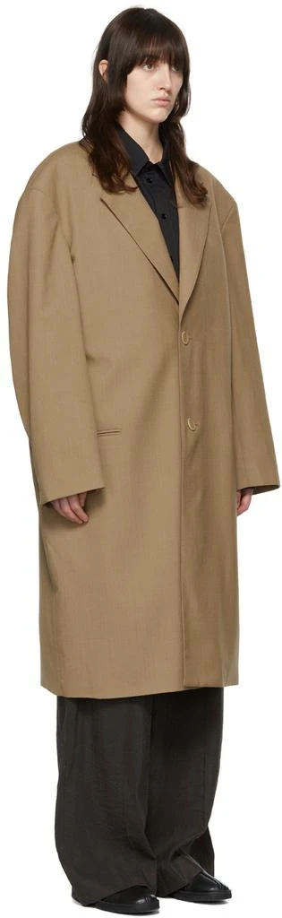 商品Lemaire|Tan Polyester Trench Coat,价格¥3462,第2张图片详细描述