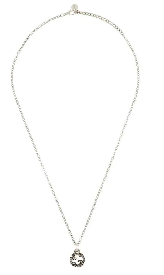 商品Gucci|Ladies GG Sterling Silver Necklace,价格¥1803,第1张图片