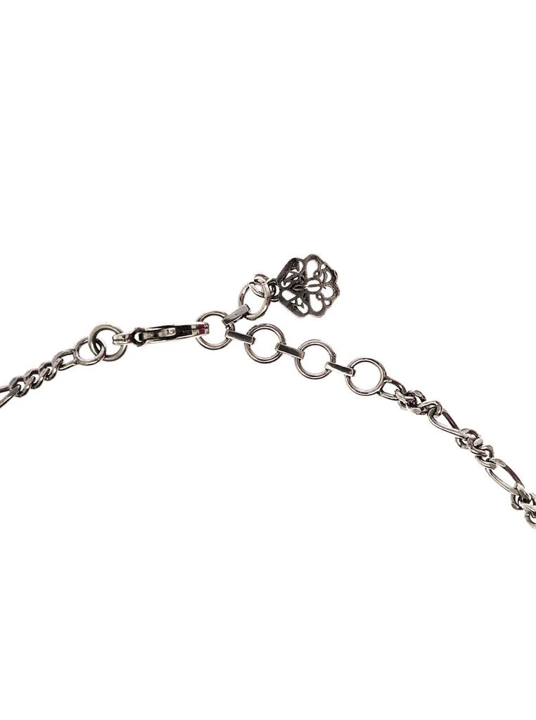 商品Alexander McQueen|Alexander Mcqueen Mans Silver Metal Necklace With Logo Pendant,价格¥2363,第3张图片详细描述