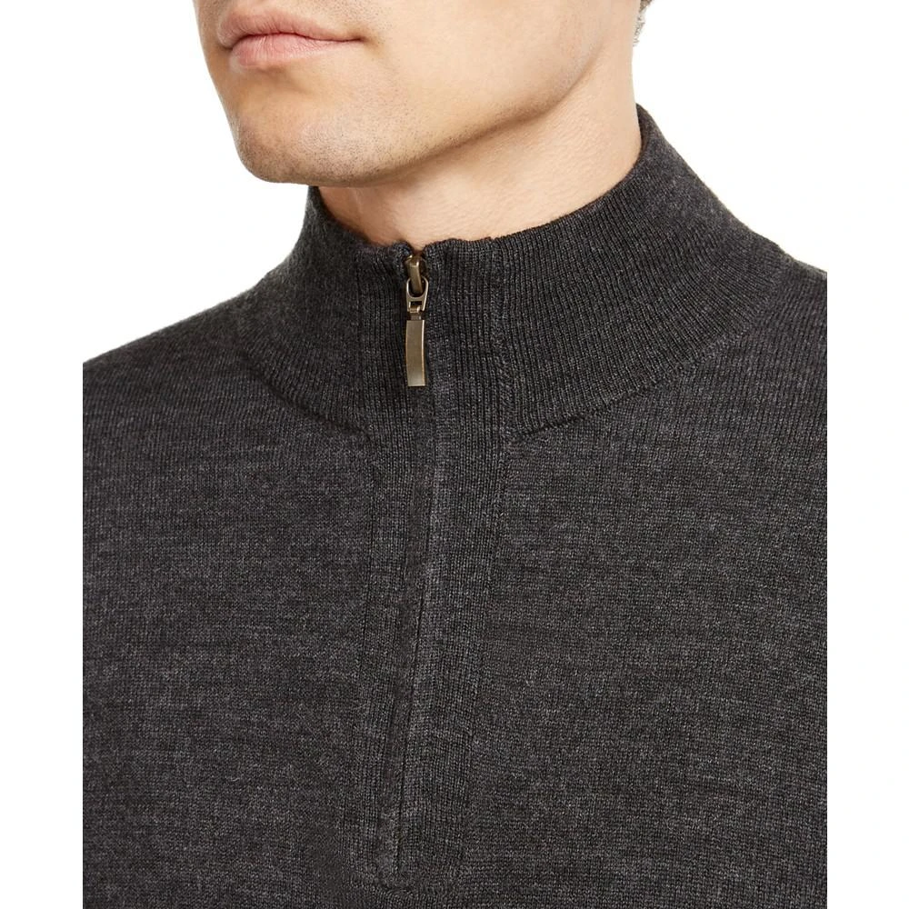 商品Club Room|Men's Quarter-Zip Merino Wool Blend Sweater, Created for Macy's,价格¥222,第3张图片详细描述