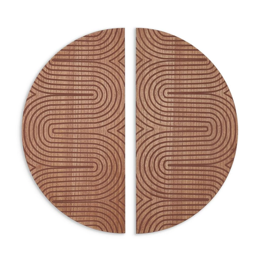 商品Gild Design House|Dane Wood Wall Decor, Set of 2,价格¥1093,第1张图片