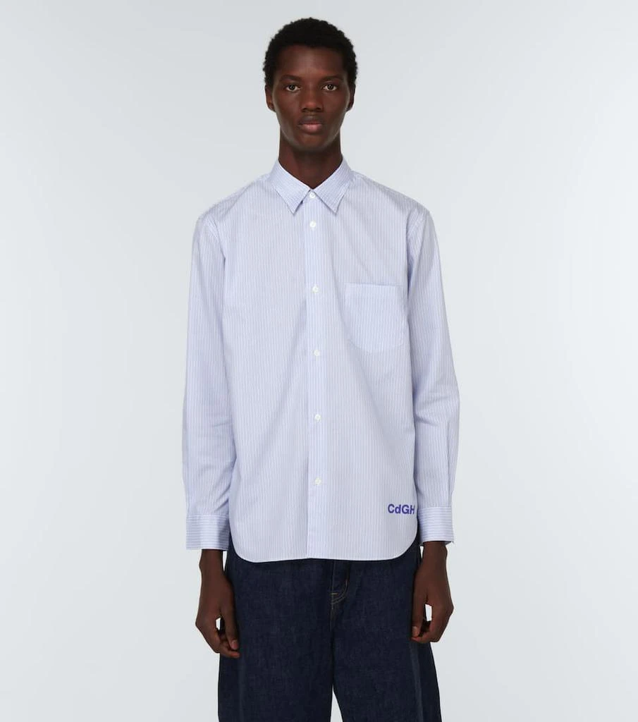 商品Comme des Garcons|Pinstriped cotton poplin shirt,价格¥1862,第3张图片详细描述