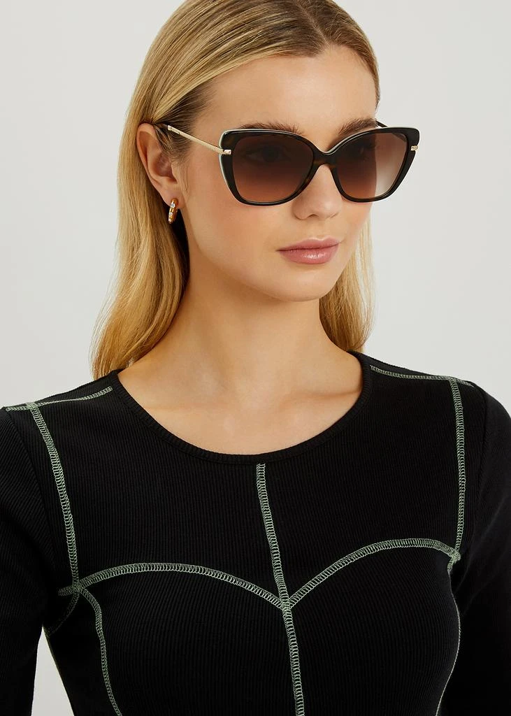 商品Tiffany & Co.|Tortoiseshell cat-eye sunglasses,价格¥1710,第4张图片详细描述