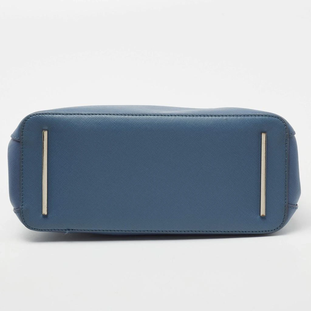 Tory Burch Blue Leather Mini Robinson Double Zip Tote 商品