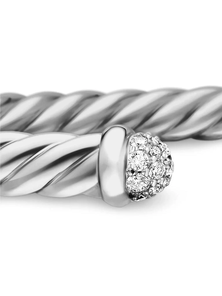 商品David Yurman|Cable Flex Bracelet in 18K White Gold,价格¥21367,第5张图片详细描述