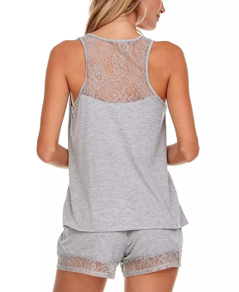商品Flora Nikrooz|Frances Knit Cami Tap Pajama Set,价格¥214,第2张图片详细描述