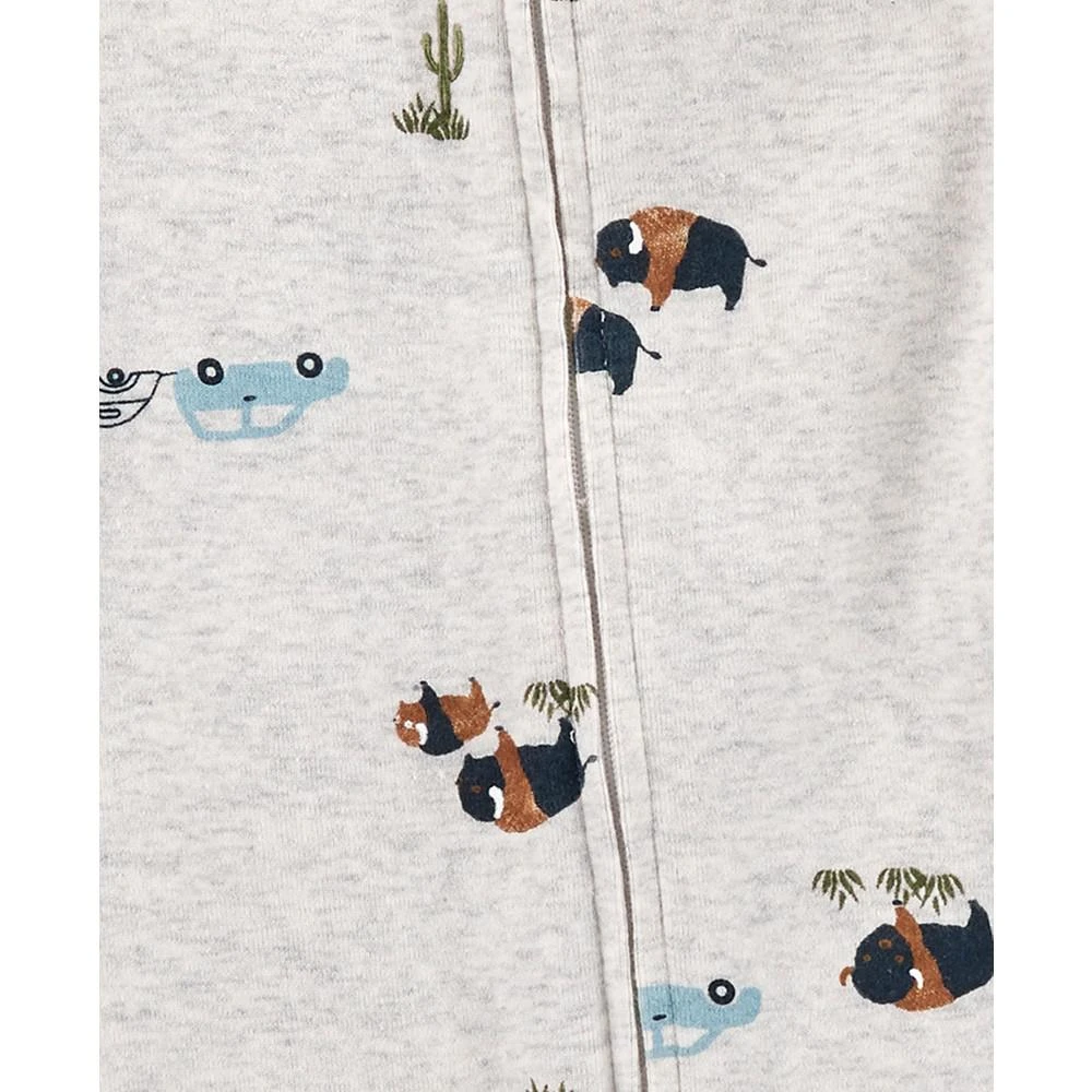 商品Carter's|Baby Boys Printed Cotton Jumpsuits, Pack of 2,价格¥59,第2张图片详细描述