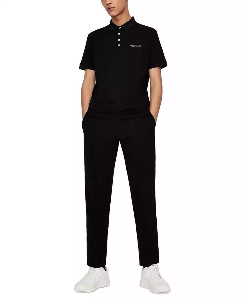 商品Armani Exchange|Men's Milano/New York Logo-Print Polo Shirt,价格¥447,第5张图片详细描述