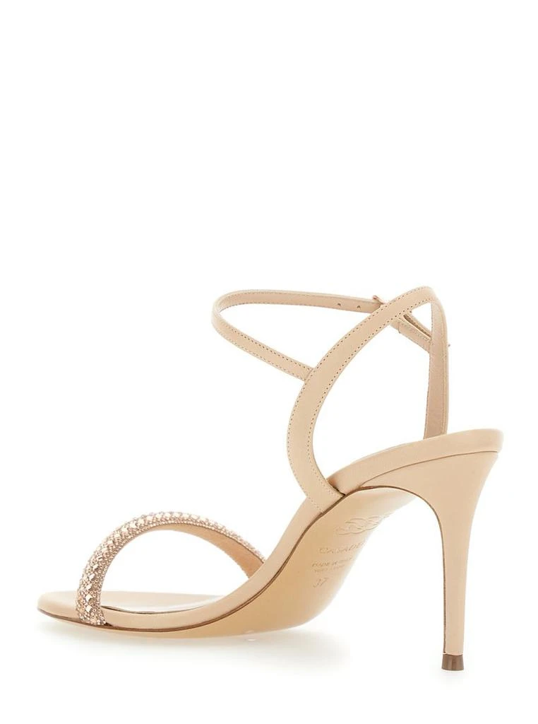 商品CASADEI|'Giulia Stratosphere Minorca' Pink Slingback Sandals With Crystal Embellishments In Leather Woman,价格¥4254,第3张图片详细描述