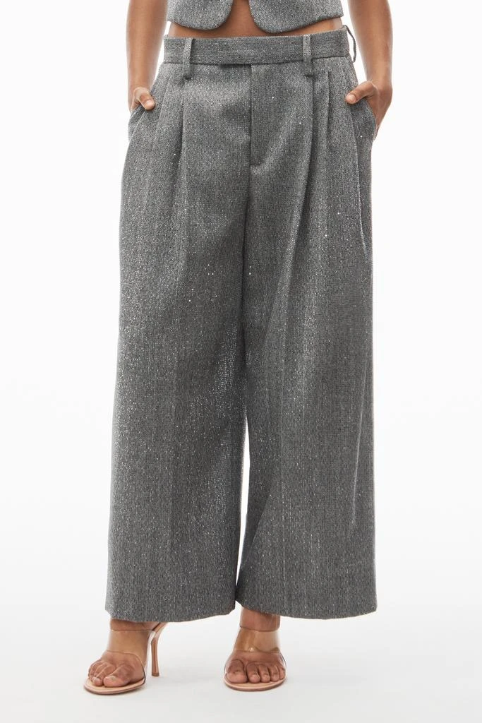 商品Alexander Wang|cropped low rise trouser in herringbone,价格¥6611,第3张图片详细描述