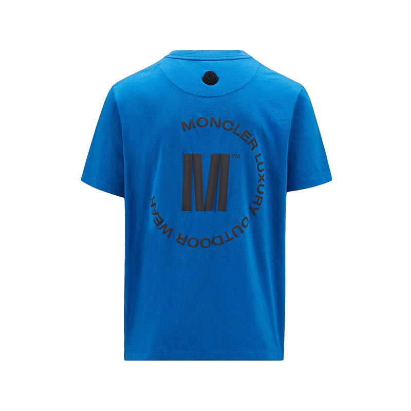 【预售3-7天】Moncler/蒙克莱 22年秋冬新款 男士天蓝色纯棉背部印纹短袖T恤H10918C00026829H871A商品第2张图片规格展示