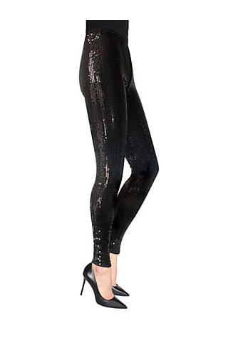 商品Memoi|Sparkling Side Sequin Cotton Blend Leggings,价格¥345,第1张图片