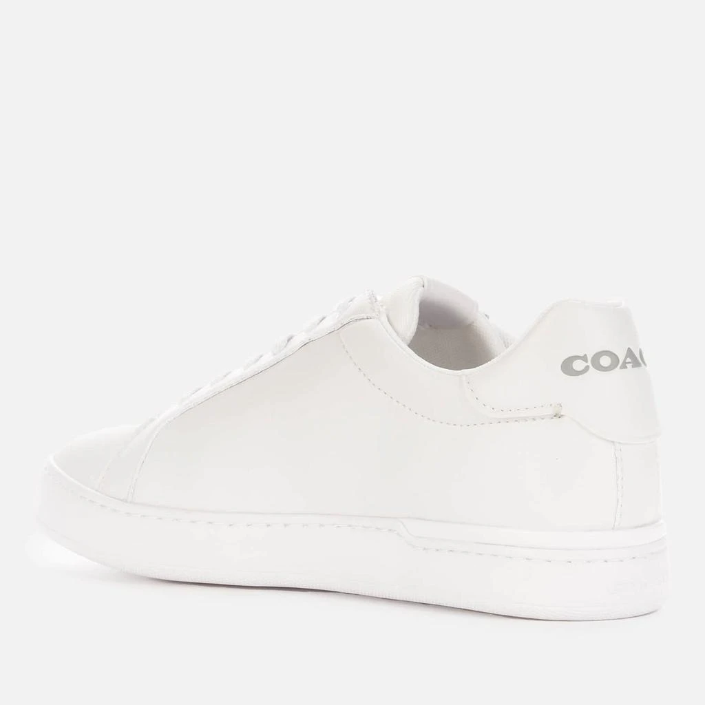 商品Coach|Coach Men's Lowline Leather Low Top Trainers - Optic White,价格¥629,第2张图片详细描述