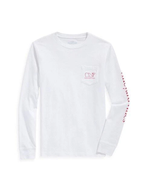 商品Vineyard Vines|Little Boy's &amp; Boy's Long-Sleeve Logo T-Shirt,价格¥243,第1张图片