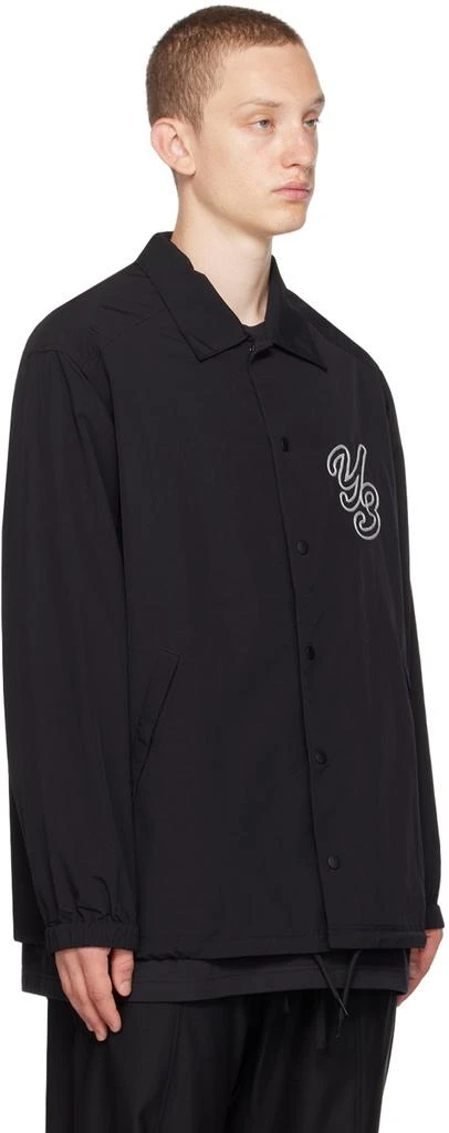 商品Y-3|Black Embroidered Coach Jacket,价格¥1562,第2张图片详细描述
