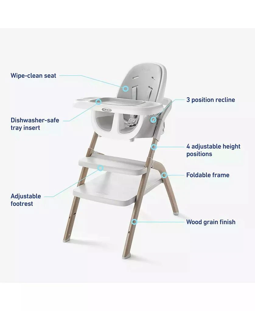 商品Graco|Baby EveryStep Slim 6-in-1 Highchair,价格¥1528,第2张图片详细描述