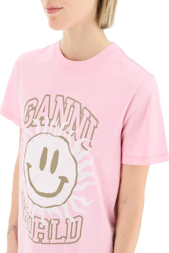 商品Ganni|'SMILEY' PRINT T-SHIRT,价格¥512,第5张图片详细�描述