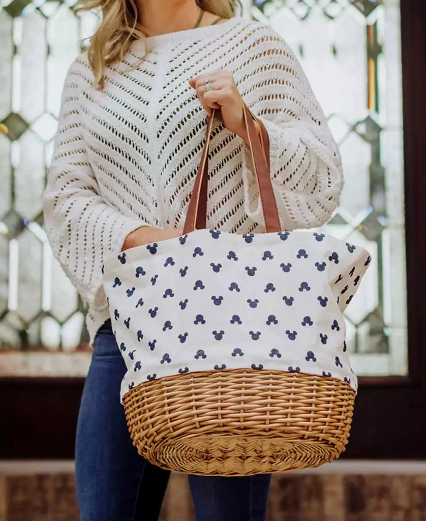 Mickey Mouse Silhouette Coronado Canvas and Willow Basket Tote 商品