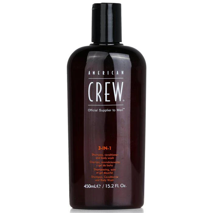 商品American Crew|American Crew 男士3合1洗发&护发&沐浴露 450ml/15.2oz,价格¥91,第1张图片