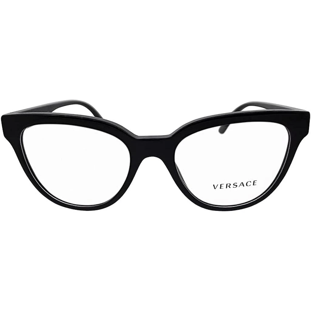 商品Versace|Versace Women's Eyeglasses - Black Square Full-Rim Frame | VERSACE 0VE3315 GB1,价格¥675,第2张图片详细描述